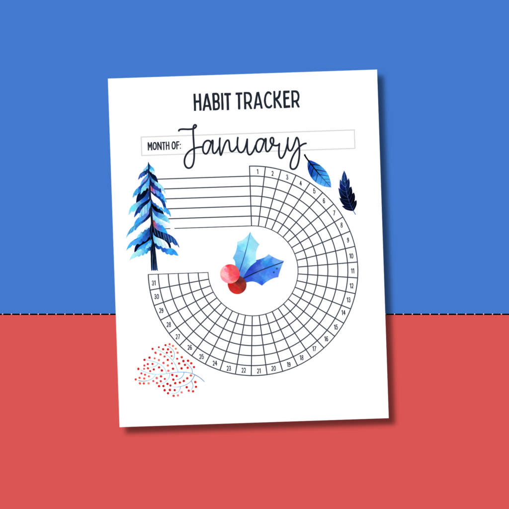 january habit tracker printable - planning inspired